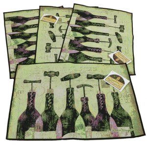 NWT Sanctuary Wine Place Mats Placemats Set of 4